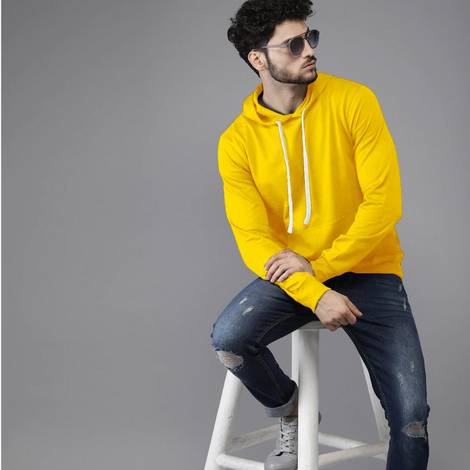 Yellow Colour High Quality Premium Hoodie For Men - BUYZ.IN | Trendsetter Men's wear