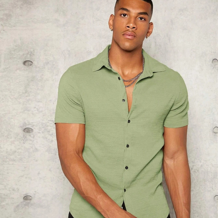 Pista Colour Imported Casual Wear Short Sleeve Shirt For Men's - BUYZ.IN | Trendsetter Men's wear