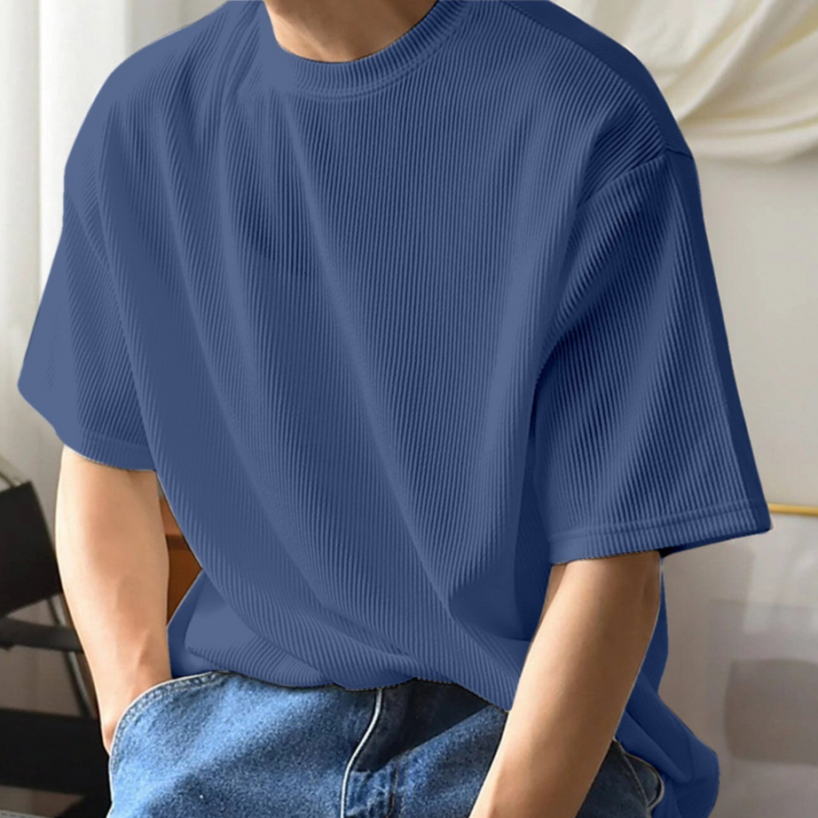 Regular Fit Crew-Neck T-Shirt with Short Sleeves - BUYZ.IN | Trendsetter Men's wear
