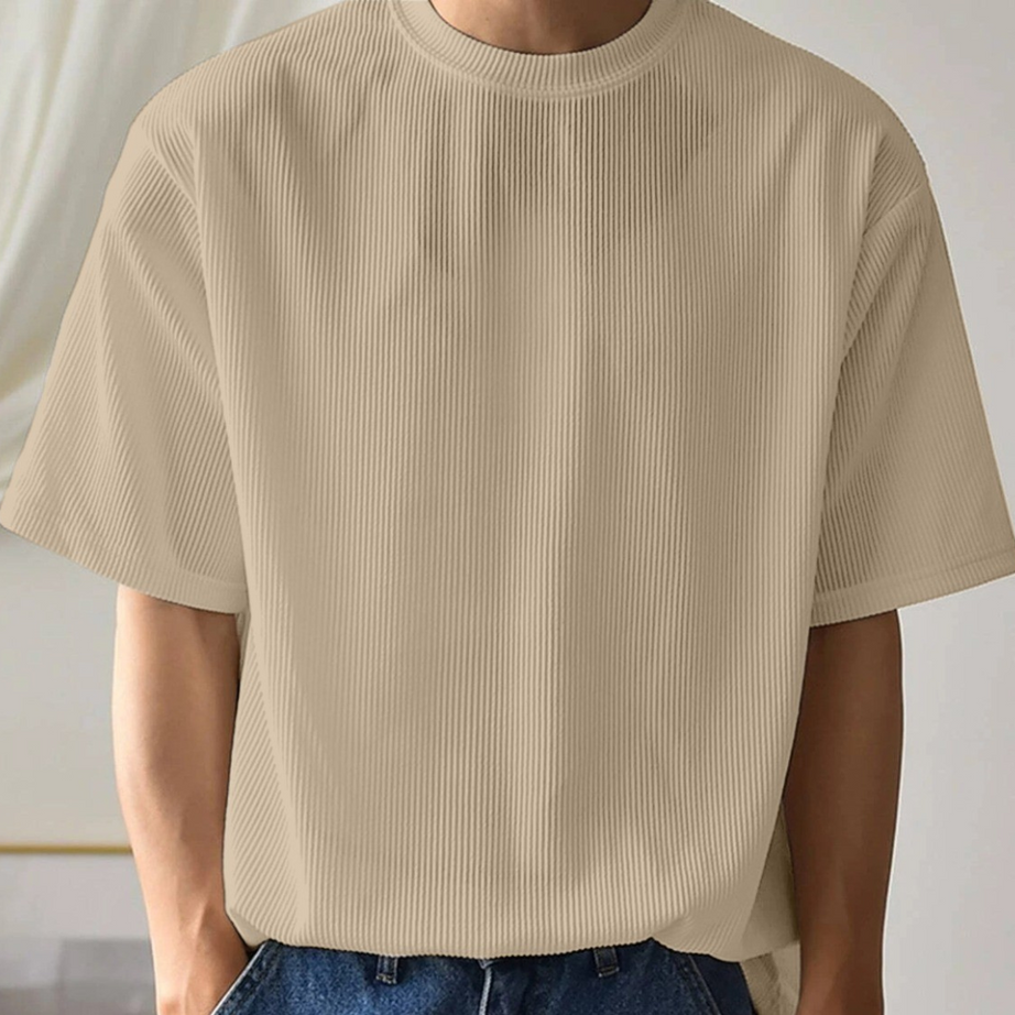 Stylist Cream Plain T shirt - BUYZ.IN | Trendsetter Men's wear