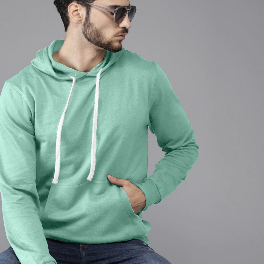 Light Cyan Colour High Quality Premium Hoodie For Men - BUYZ.IN | Trendsetter Men's wear