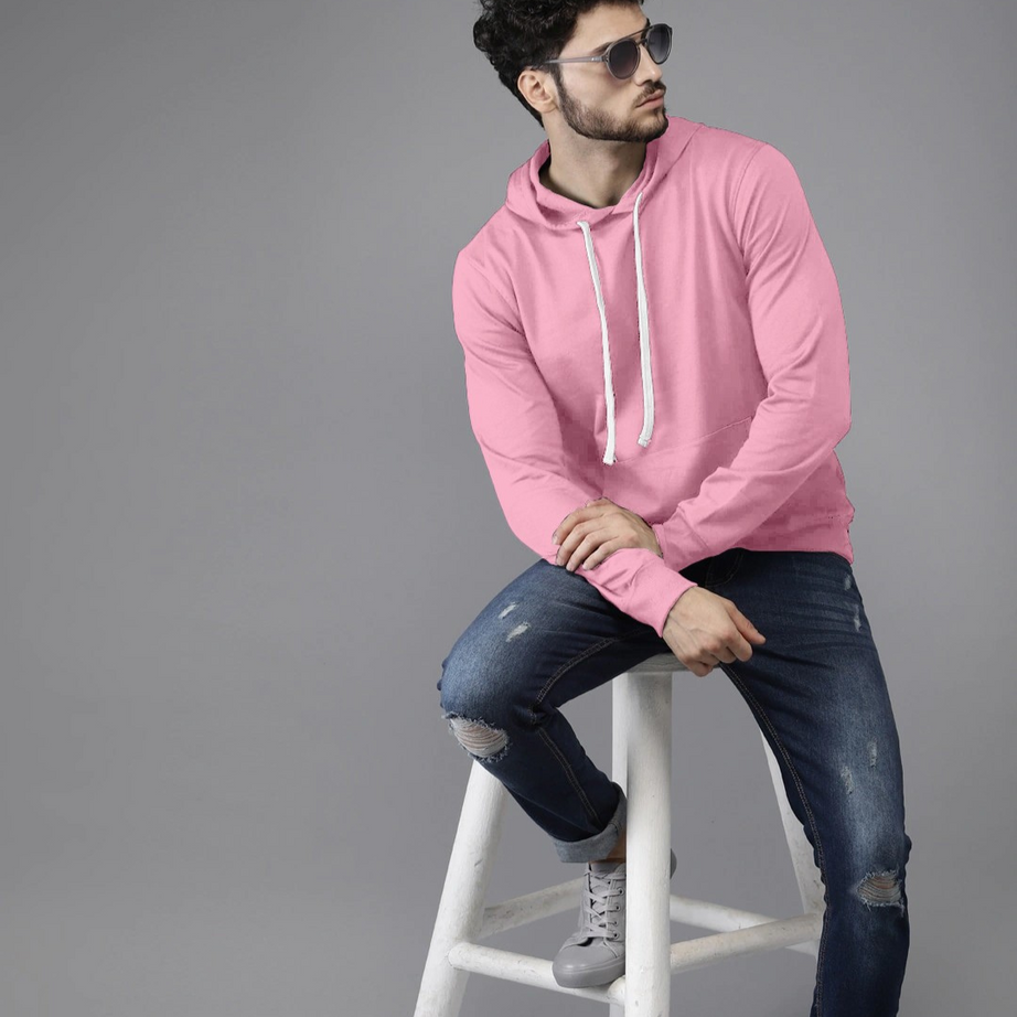 Light Pink Colour High Quality Premium Hoodie For Men - BUYZ.IN | Trendsetter Men's wear
