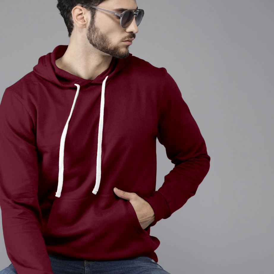 Maroon Colour High Quality Premium Hoodie For Men - BUYZ.IN | Trendsetter Men's wear