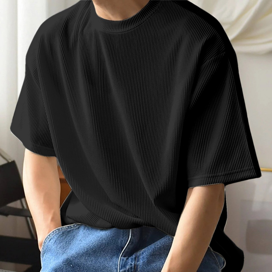 Executive Black Plain T-Shirt - BUYZ.IN | Trendsetter Men's wear
