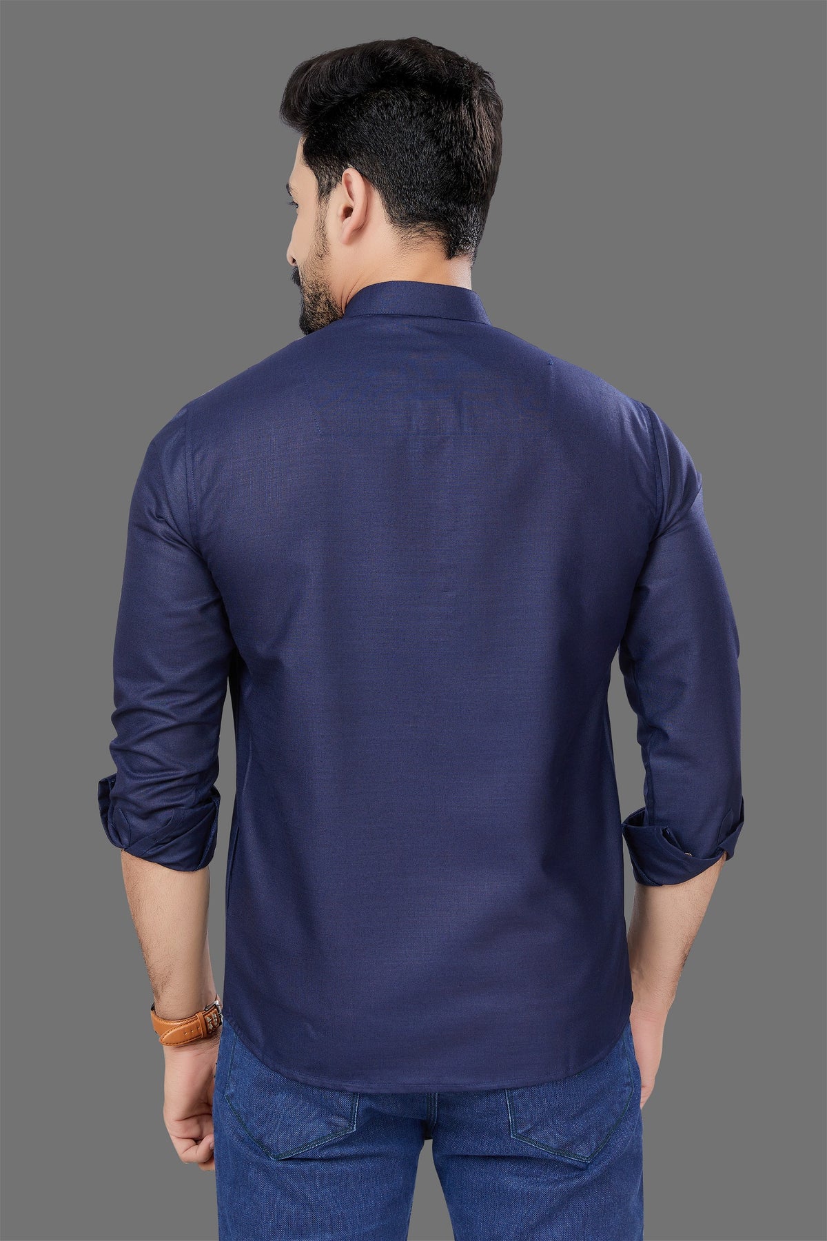 Navy Blue Short Kurta collections - BUYZ.IN | Trendsetter Men's wear